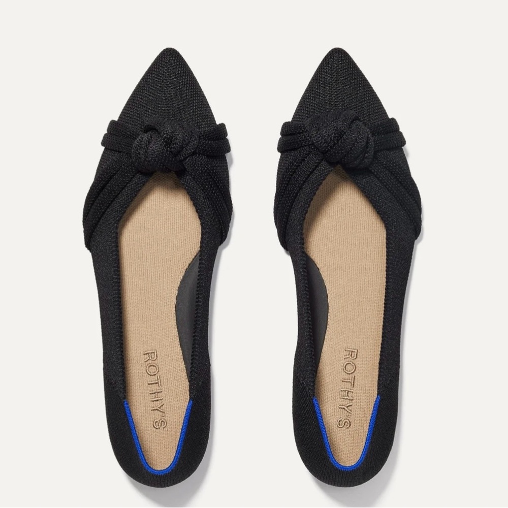 Rothy's - The Knot Point II Black Women's Shoes- size 8.5